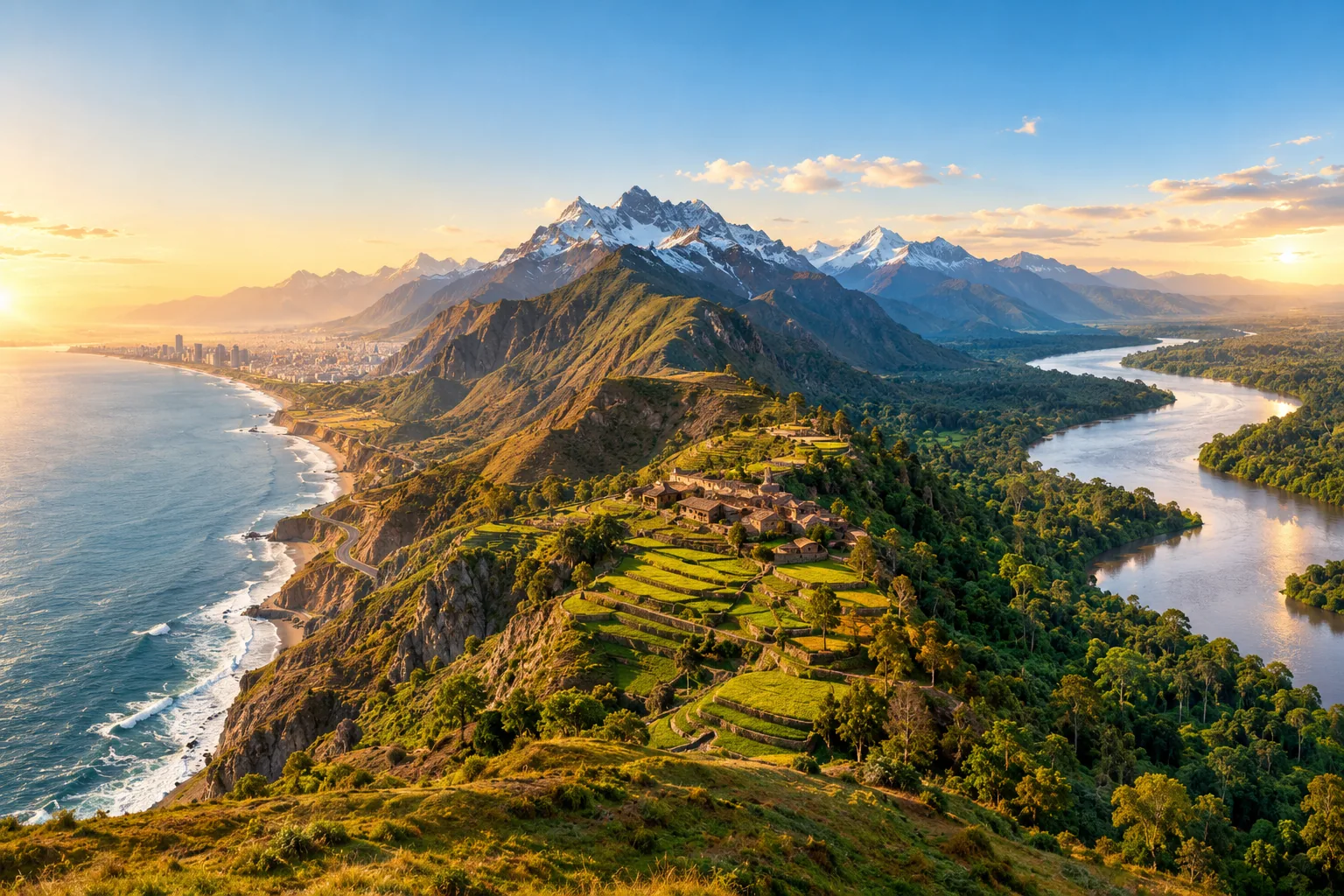 Costa, sierra y selva del Perú
