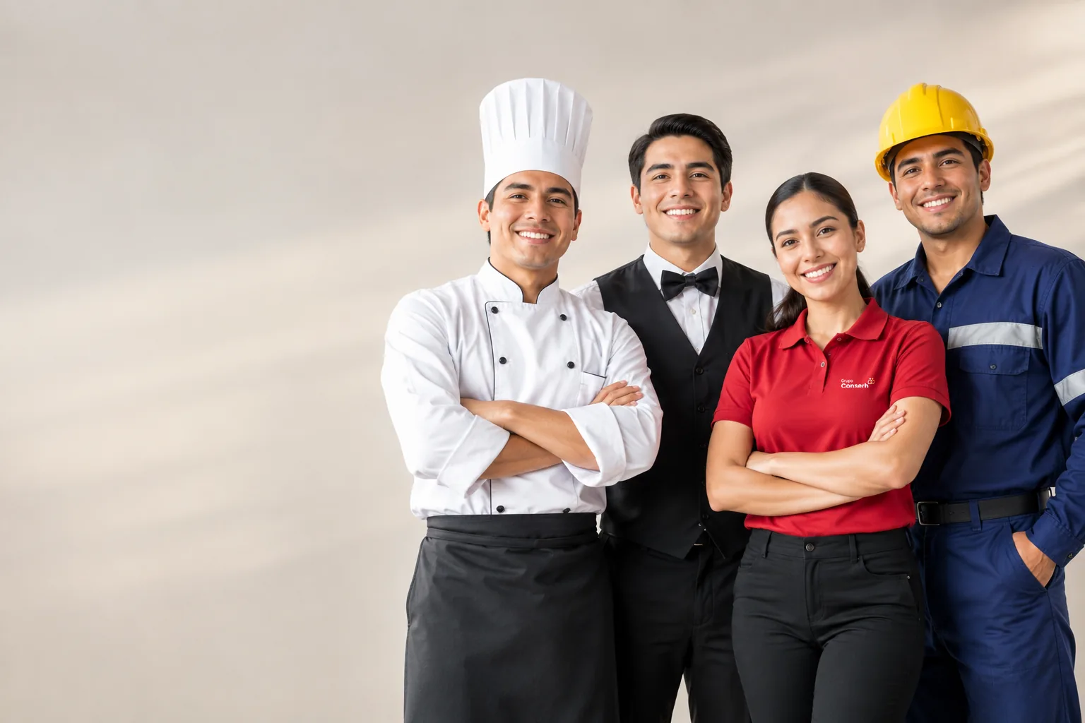 Colaboradores de Grupo Conserh en distintos rubros